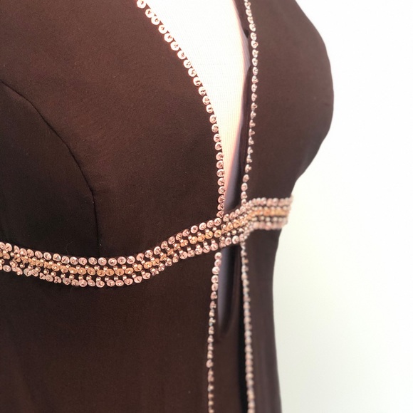 Amelie Black Silk Halter Dress - Picture 2 of 7